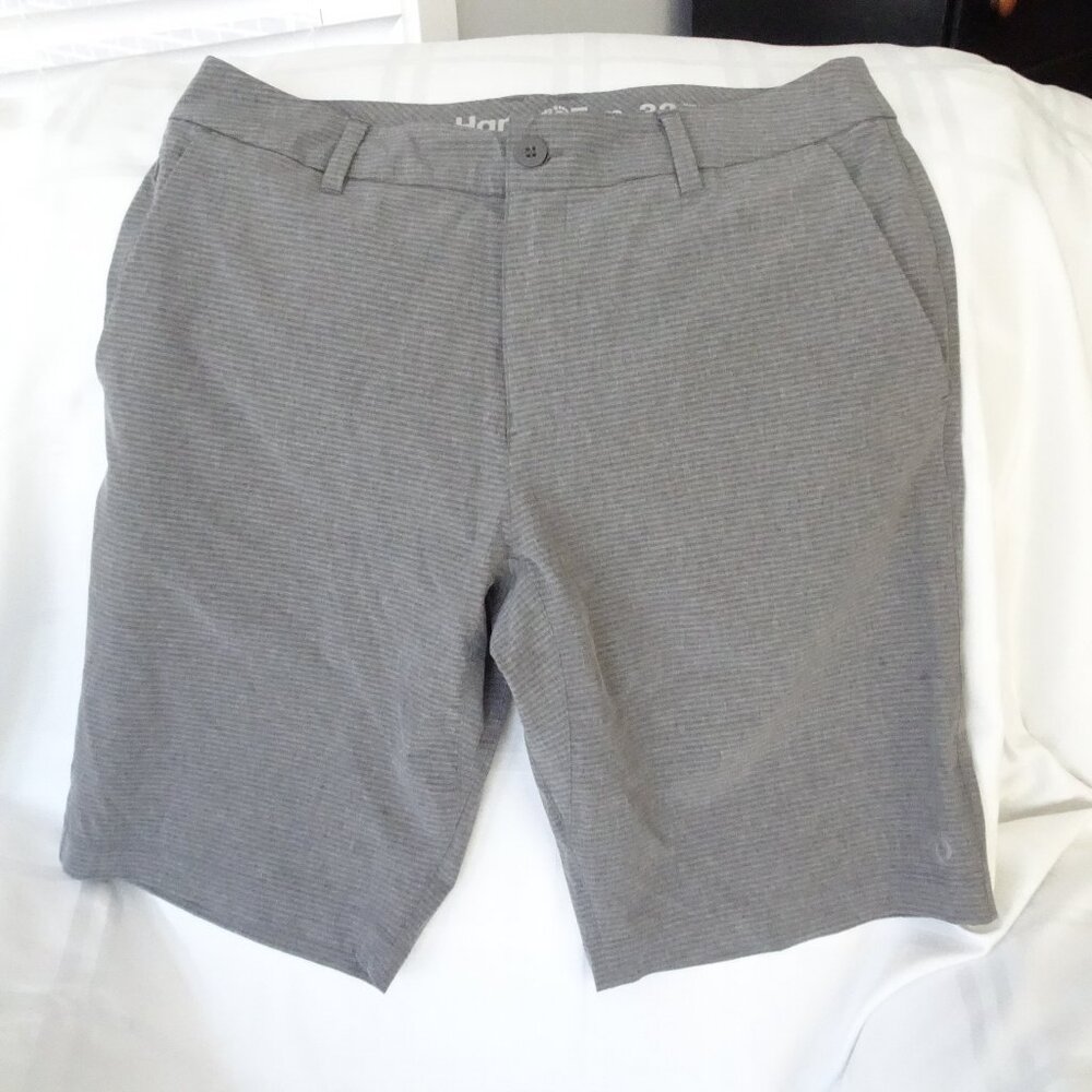 Hang Ten Men's Comfort Stretch Quick Dry Lightweight Grey Shorts Size 32x11‎